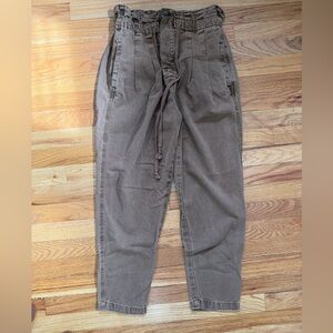 Free People Margate Pleated Paperbag Waist Trousers.